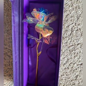 Iridescent and golden Rose